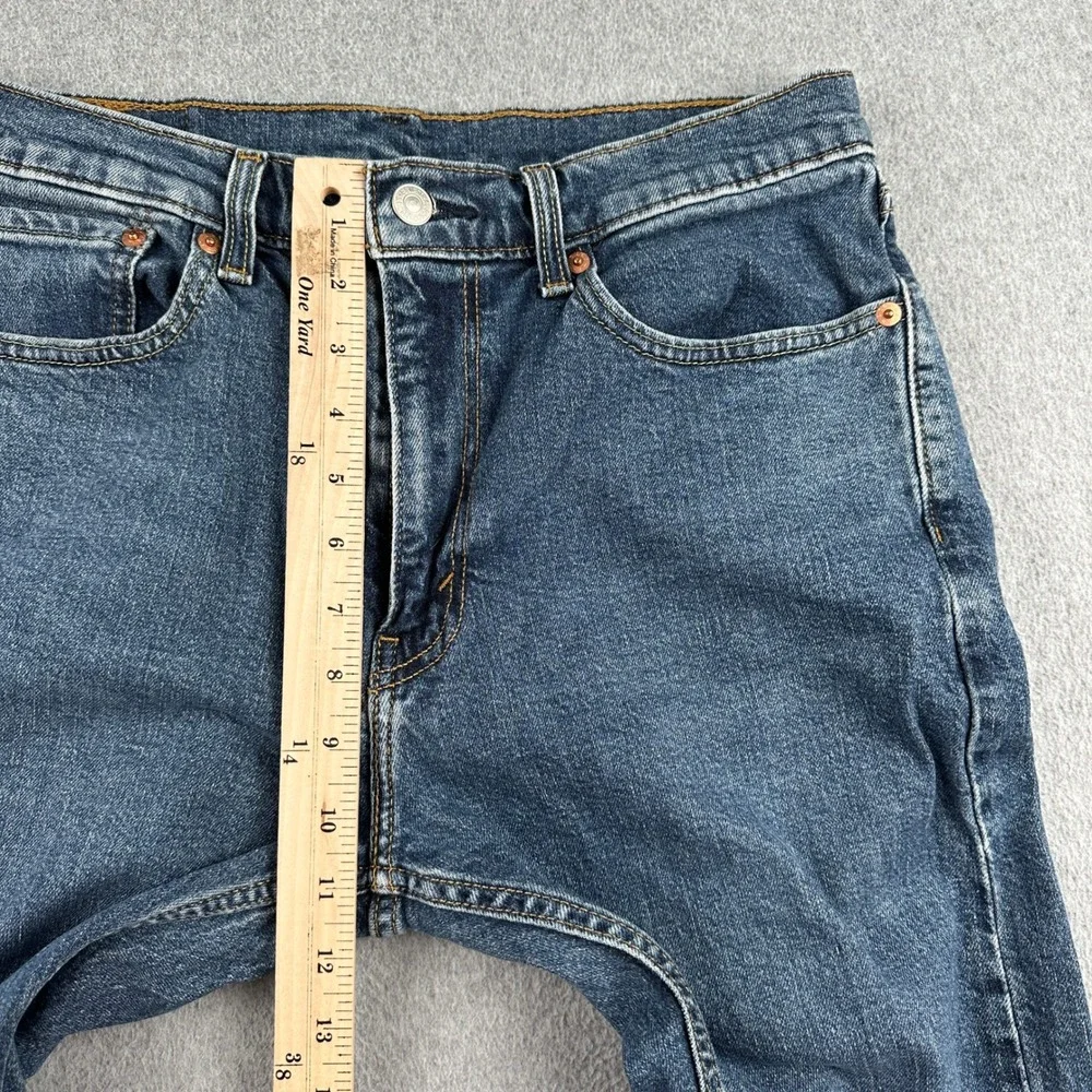 Levi's Jeans Mens 32x30 505 Regular Fit Blue Straight Leg Stretch Denim